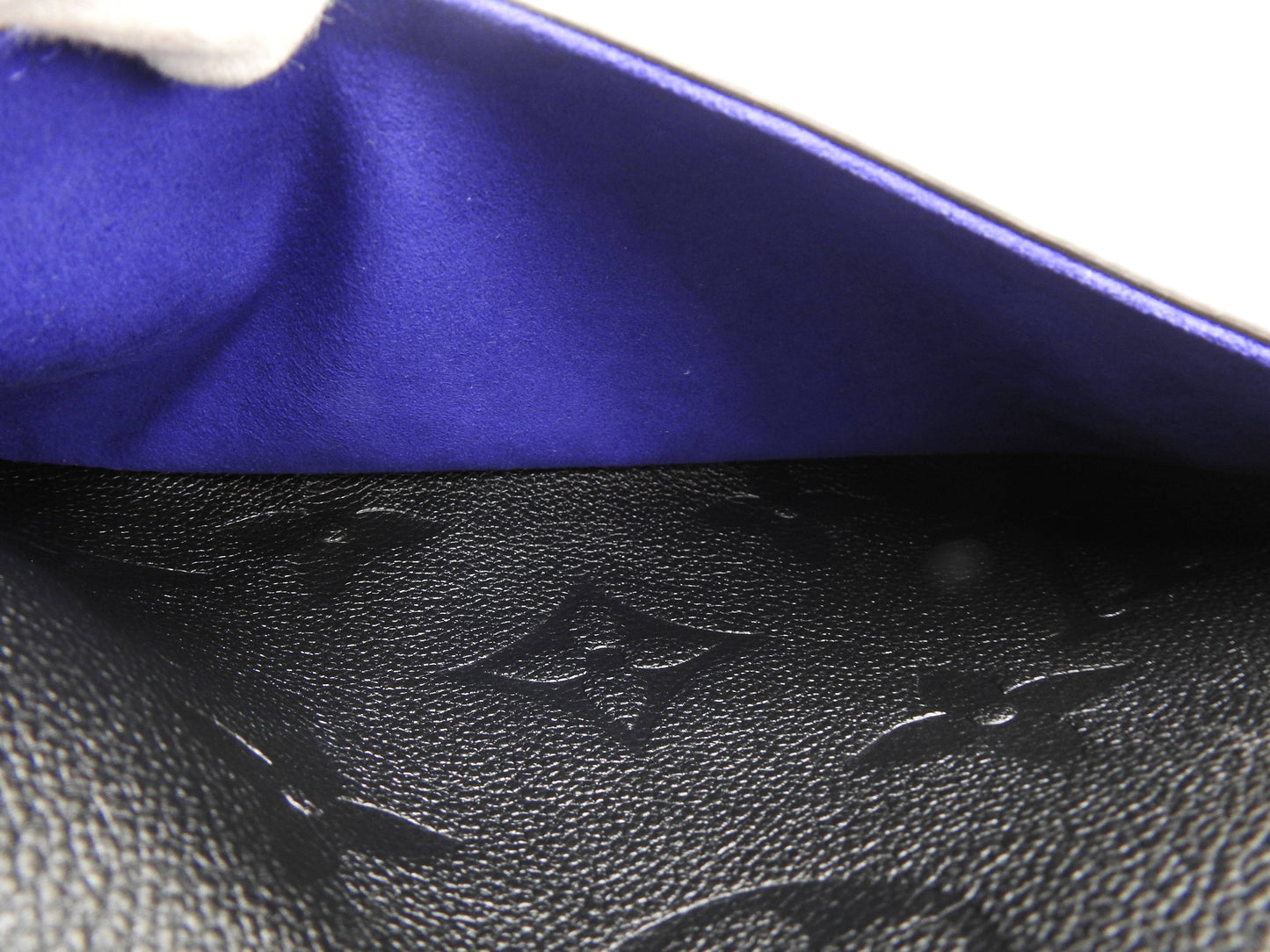 LOUIS VUITTON Monogram Empreinte Diane Shoulder Hand Bag Black M46386