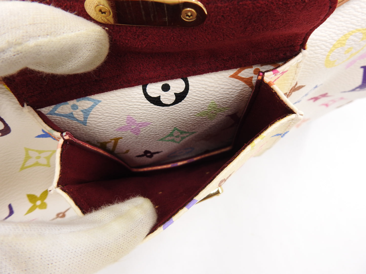 LOUIS VUITTON Speedy 30 Boston Hand Bag Multicolor Bron White M92643