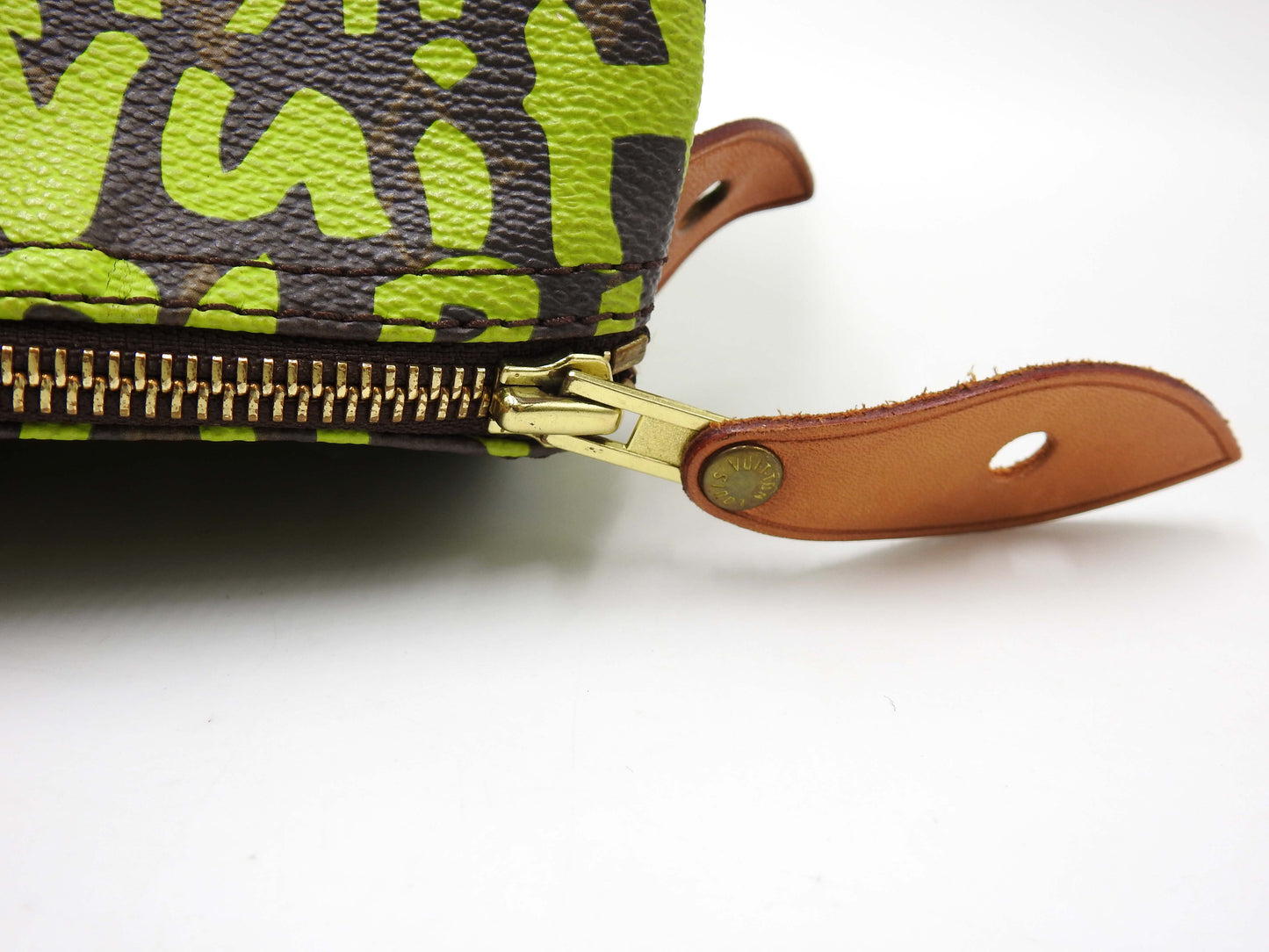 LOUIS VUITTON Monogram Graffiti Speedy 30 Boston Hand Bag Green M93706