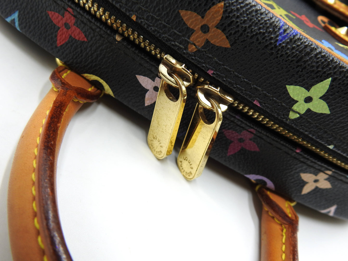 LOUIS VUITTON Trouville Hand Bag Multicolor Noir Black M92662