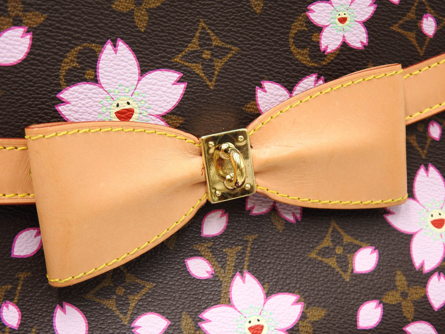 LOUIS VUITTON Sac Retro PM Hand Bag Monogram Cherry Blossom M92012