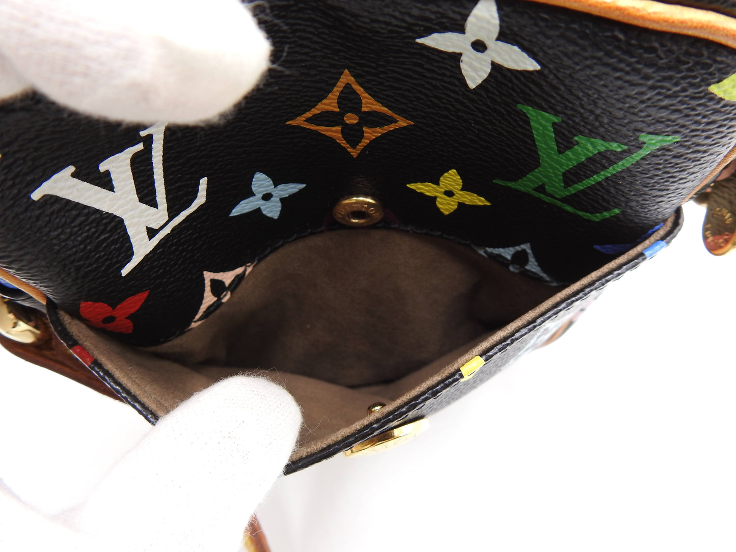 LOUIS VUITTON Monogram Multicolor Rift Shoulder Bag Noir Black M40056