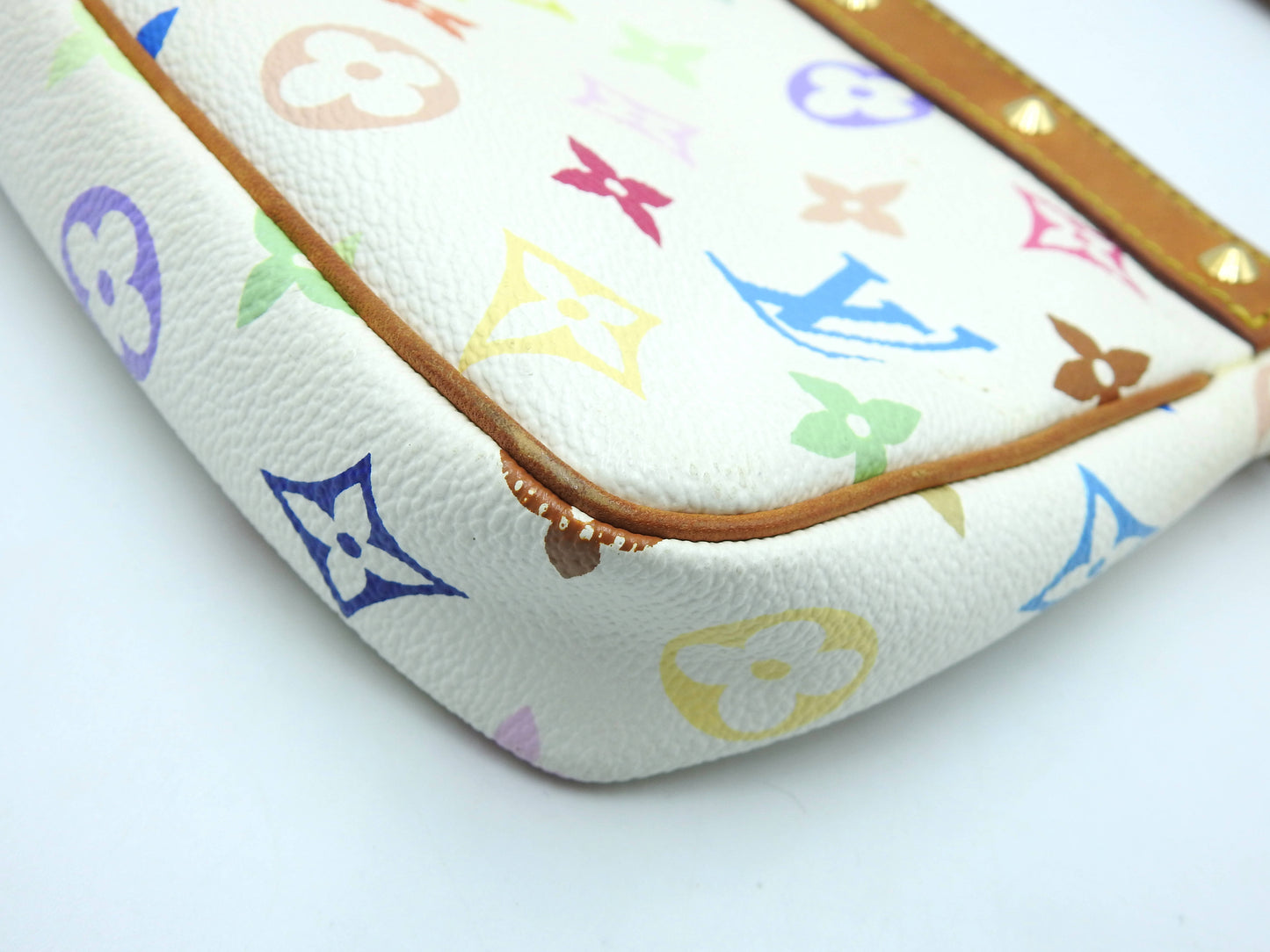 LOUIS VUITTON Pochette Accessory Pouch Monogram Multicolor Bron M92649