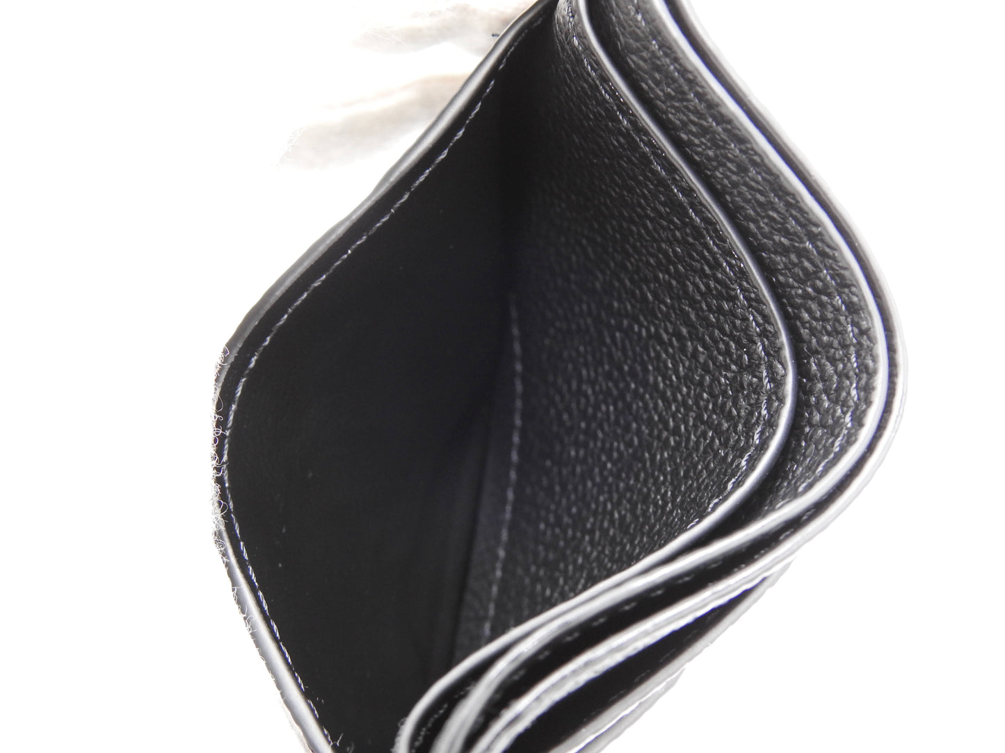 LOUIS VUITTON Monogram Empreinte LV Charm Card Holder Case Black M82132