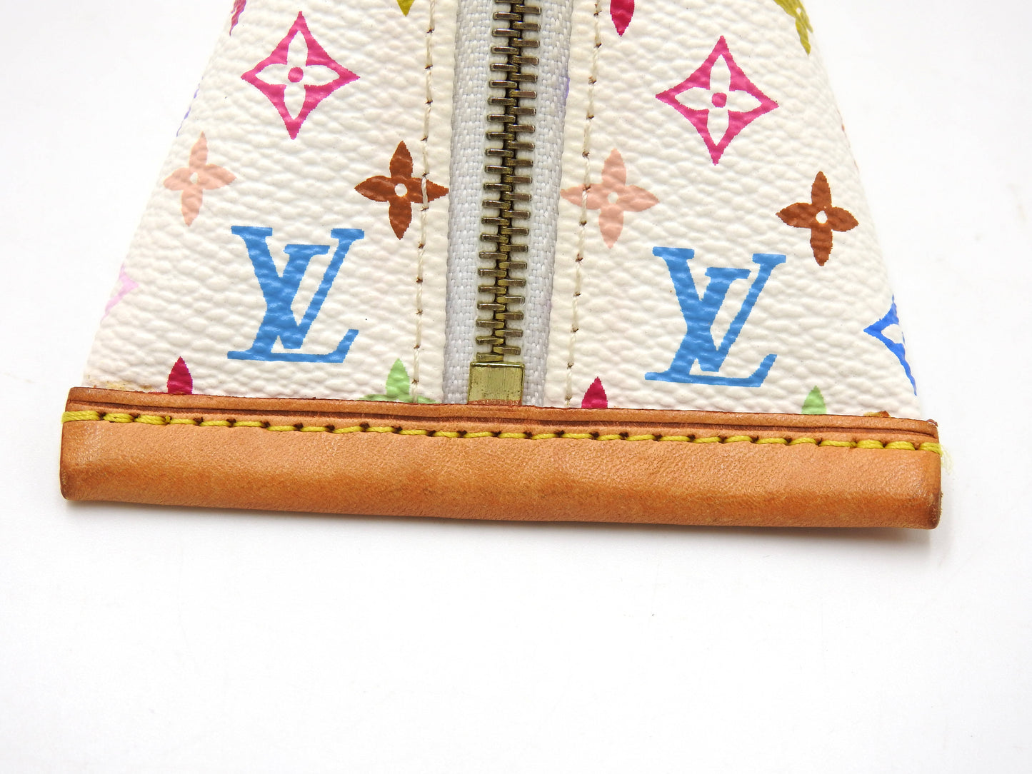 LOUIS VUITTON Monogram Multicolor Berlingo Coin Purse Case White M58029