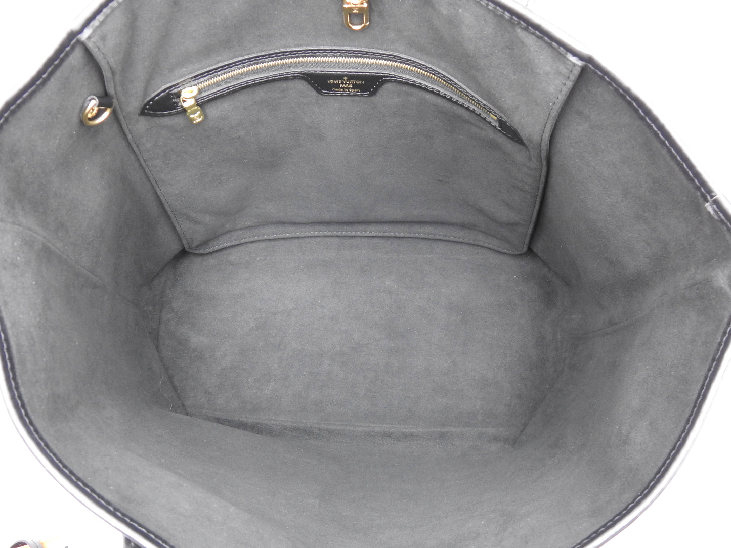 LOUIS VUITTON Game On Neverfull MM Shoulder Tote Bag Black M57483