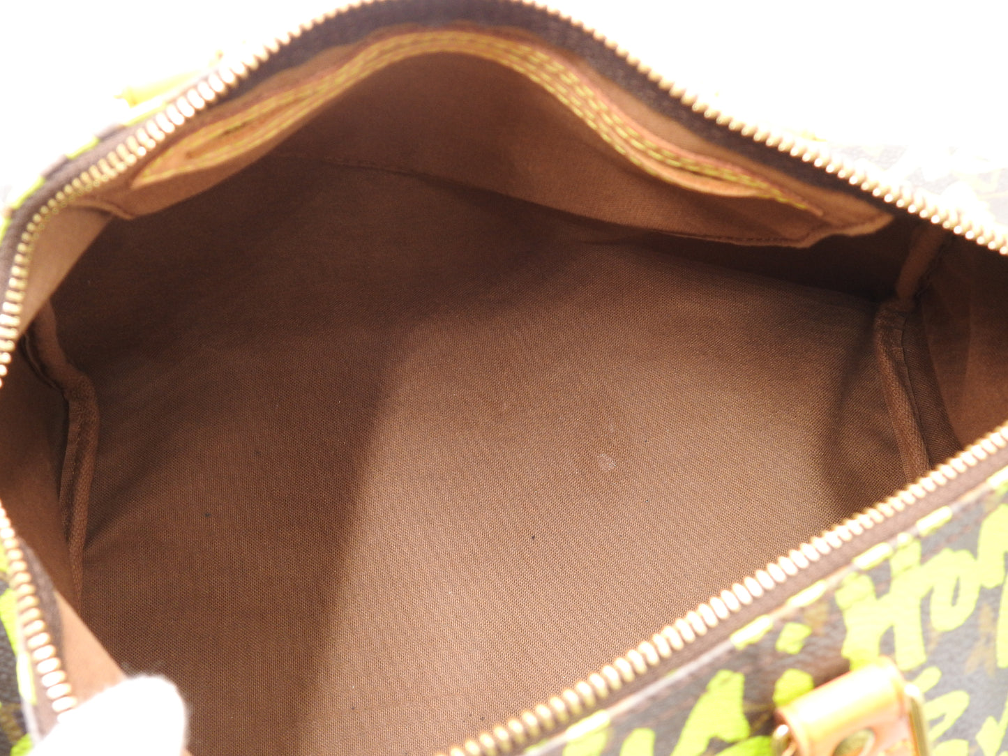 LOUIS VUITTON Monogram Graffiti Speedy 30 Boston Hand Bag Green M93706