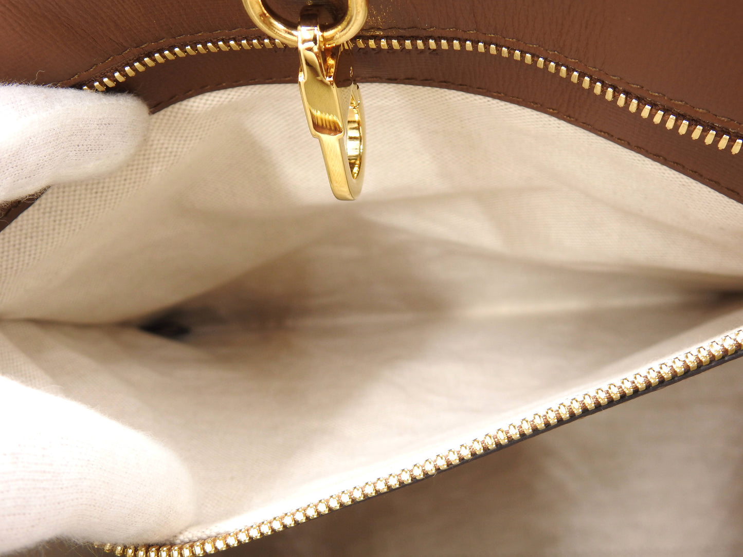 GUCCI Interlocking GG Supreme Medium 2way Tote Bag Beige Brown 674148