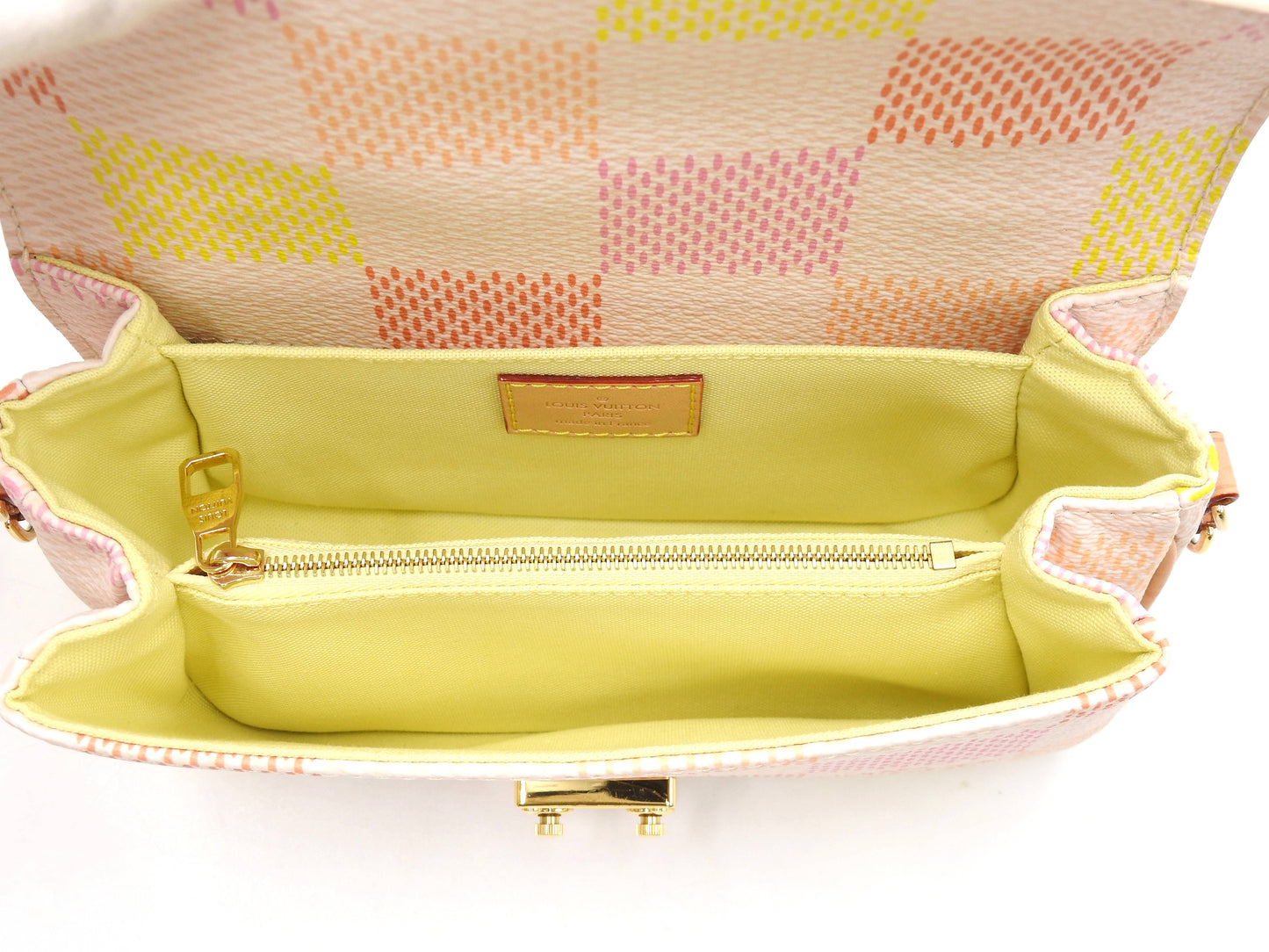 LOUIS VUITTON Damierlicious Pochette Metis EW Pastel Shoulder Bag N40749