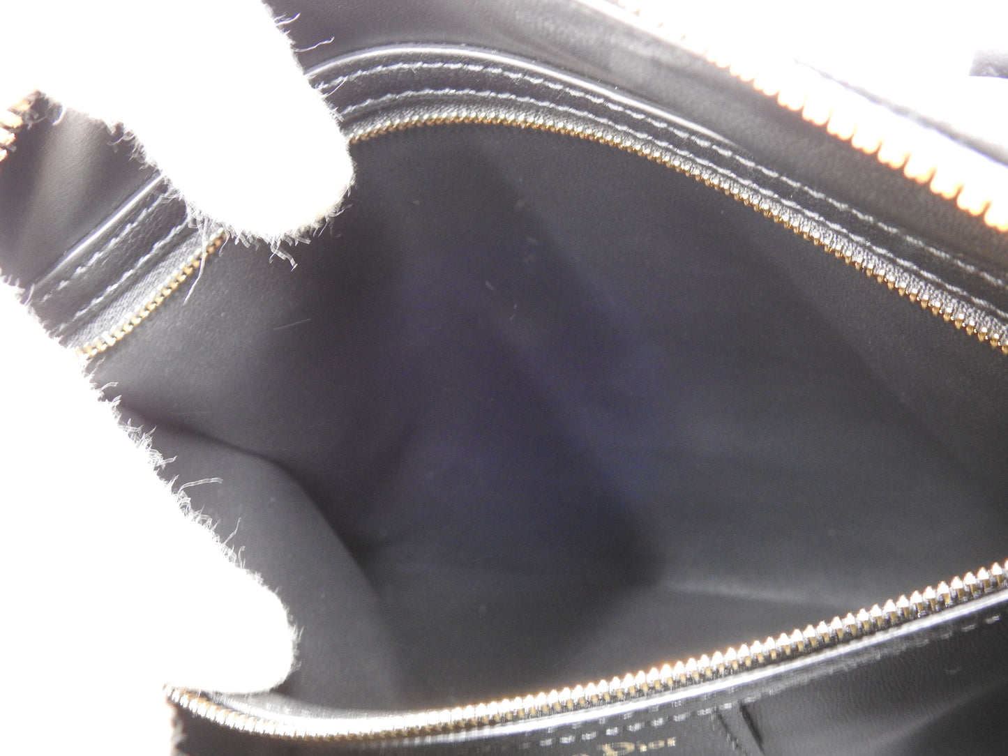 Christian Dior Canage Grove 25 Shoulder Hand Bag Lambskin Black M1365UBOL