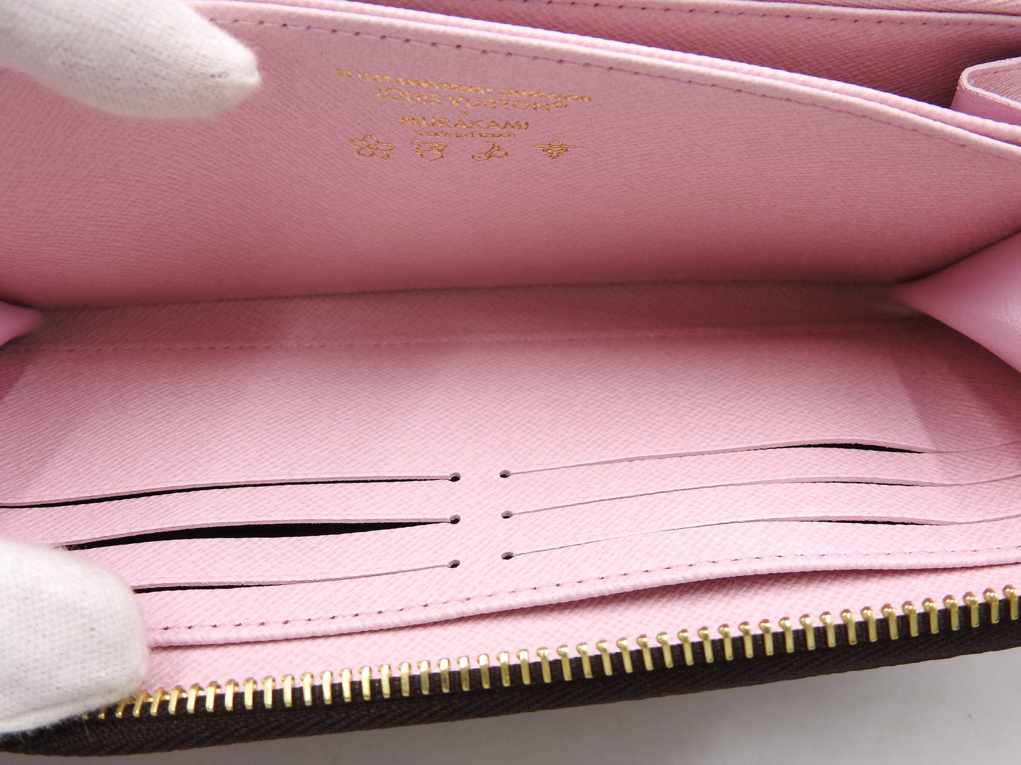 LOUIS VUITTON LV×TM Monogram Cherry Blossom Zippy Long Wallet M13433