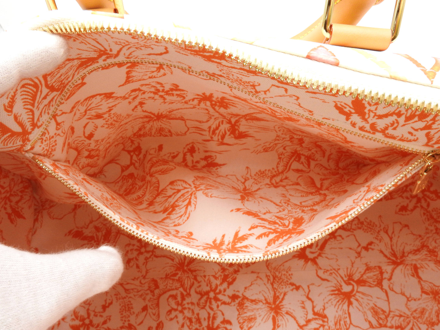LOUIS VUITTON Monogram Tile Keepall Bandouliere 45 Travel Bag Coral M11251