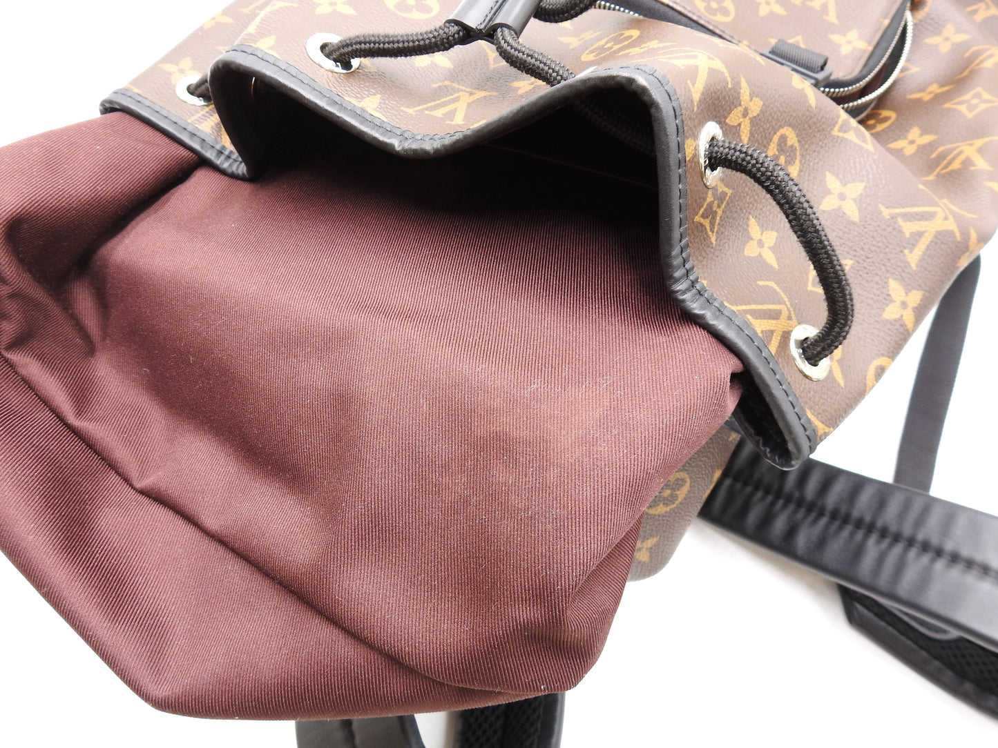 LOUIS VUITTON Monogram Macassar Zack Men's Backpack Bag M43422