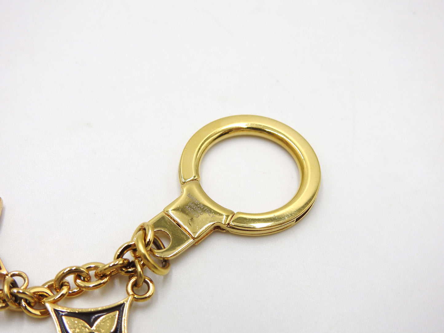 LOUIS VUITTON Spring Street Chain Bag Charm Key Holder GP Gold M0054