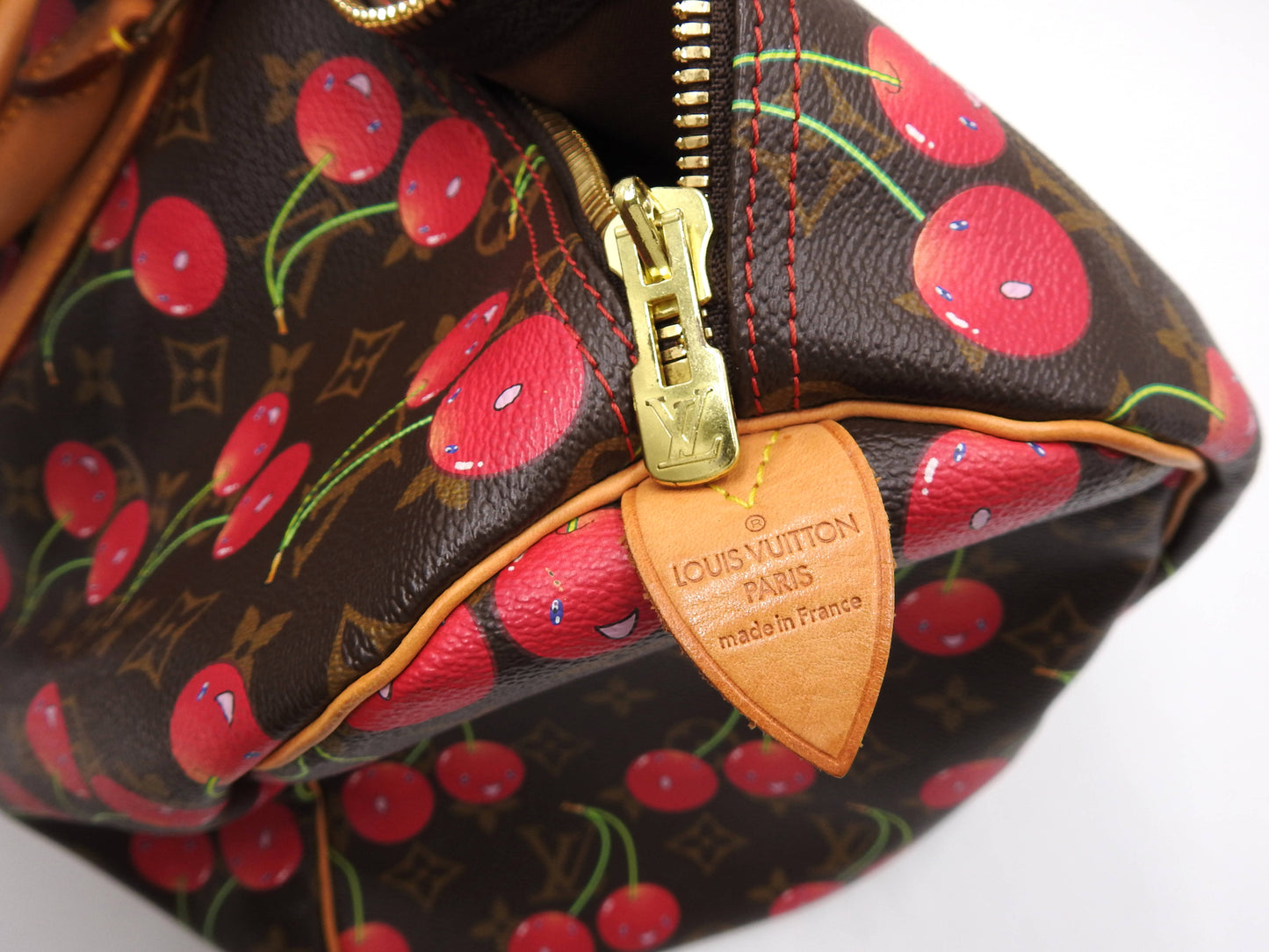 LOUIS VUITTON Monogram Cherry Keepall 45 Hand Bag Boston Bag Canvas M95011