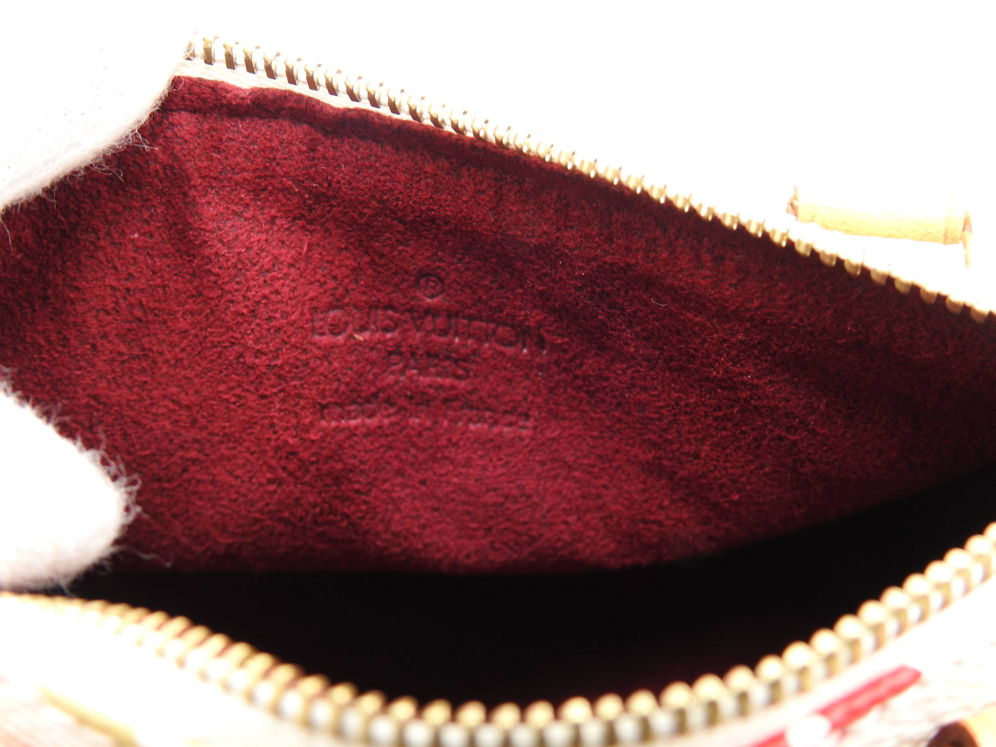 LOUIS VUITTON Monogram Mini Speedy Hand Bag Multicolor Bron White M92645