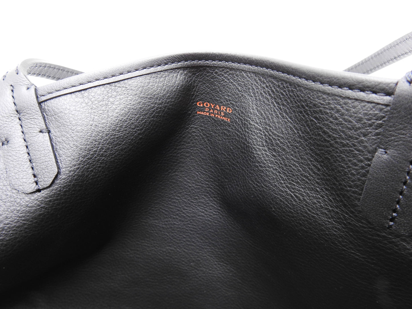 GOYARD Anjou GM Reversible Shoulder Tote Bag PVC Canvas Leather Black
