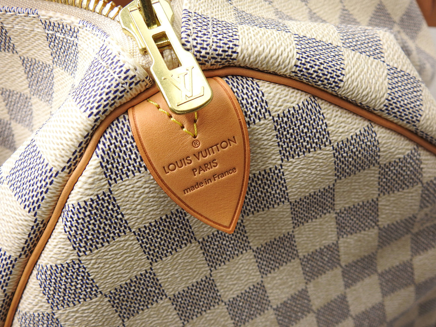 LOUIS VUITTON Damier Azur Keepall 50 Boston Bag Travel Bag N41430