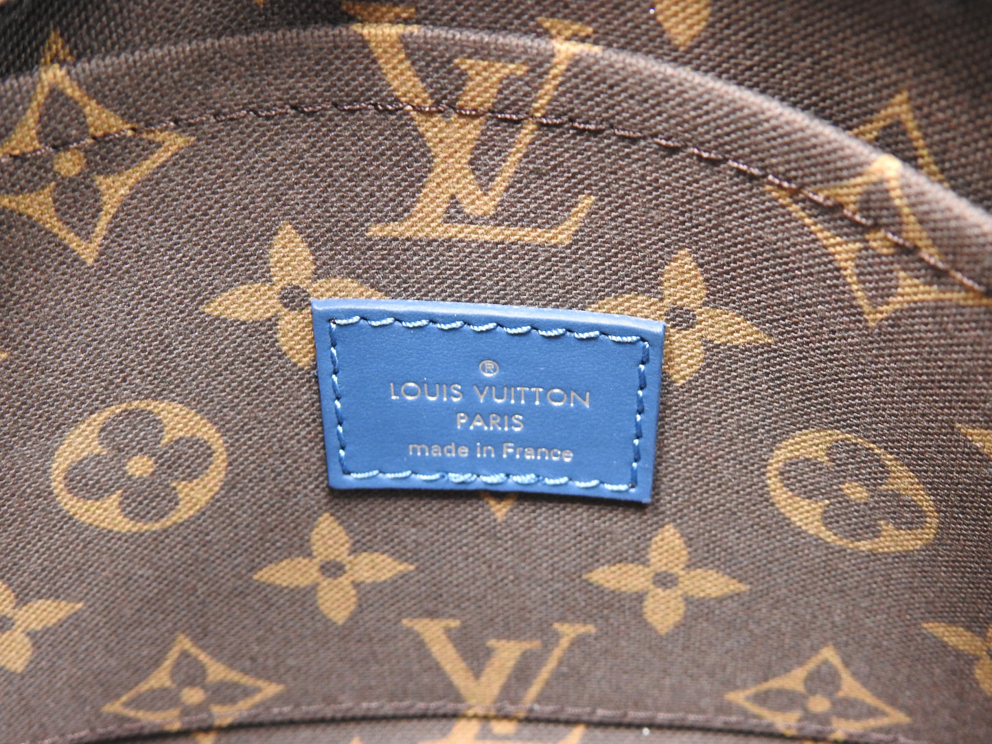 LOUIS VUITTON Monogram Keepall Bandouliere 25 Shoulder Hand Bag Blue M46803