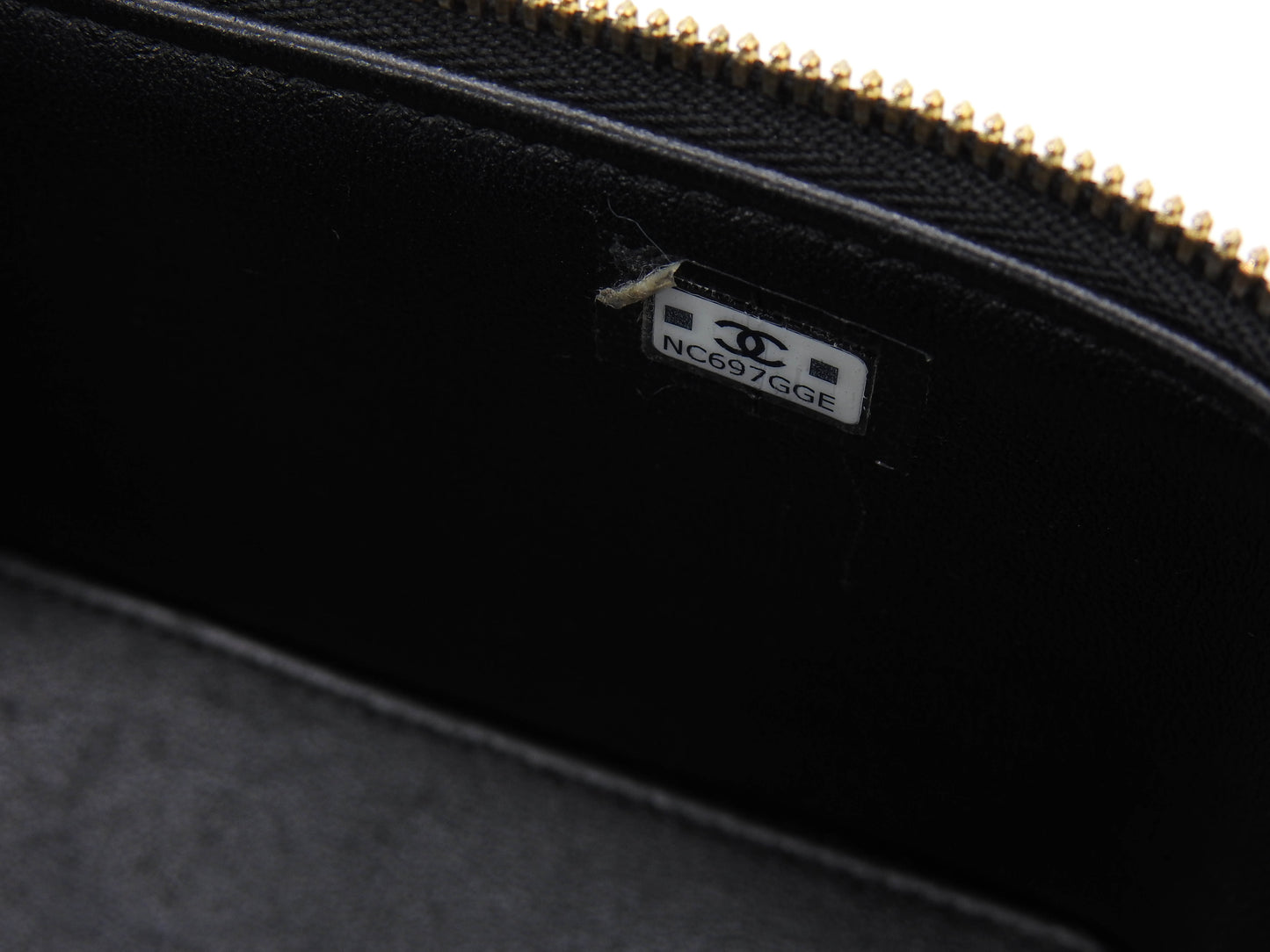 CHANEL CC Matelasse Chain Vanity Bag Shoulder Bag Lambskin Black Gold