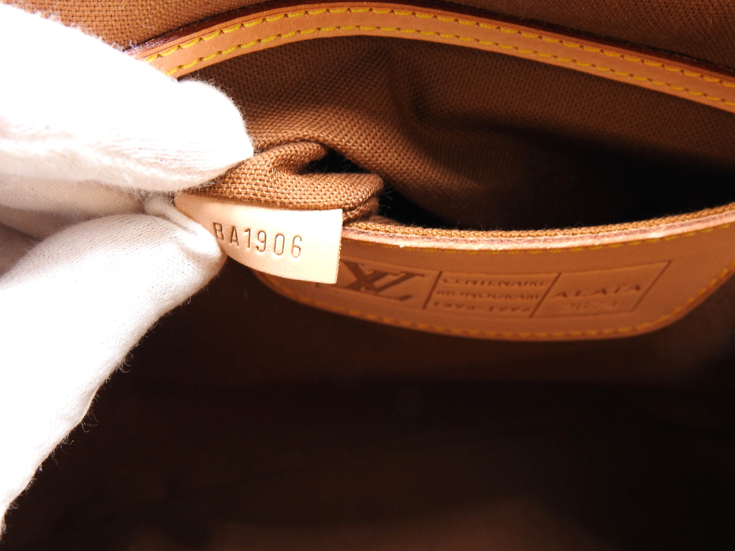 LOUIS VUITTON Alma Azzedine Alaia Monogram Leopard Shoulder Hand Bag M99032