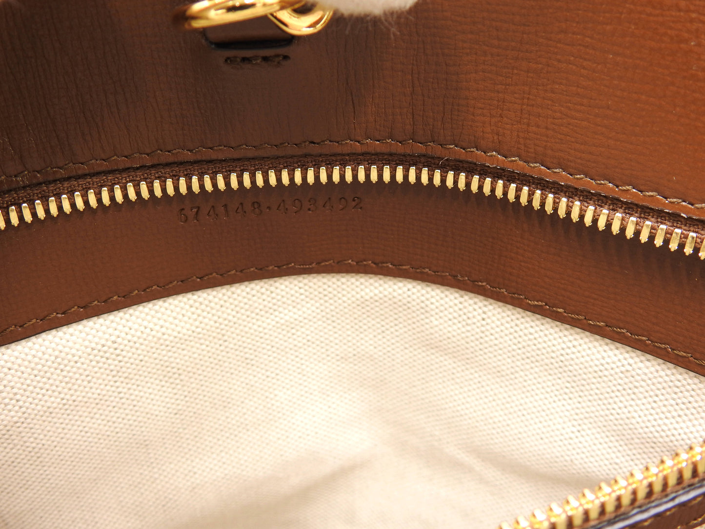 GUCCI Interlocking GG Supreme Medium 2way Tote Bag Beige Brown 674148