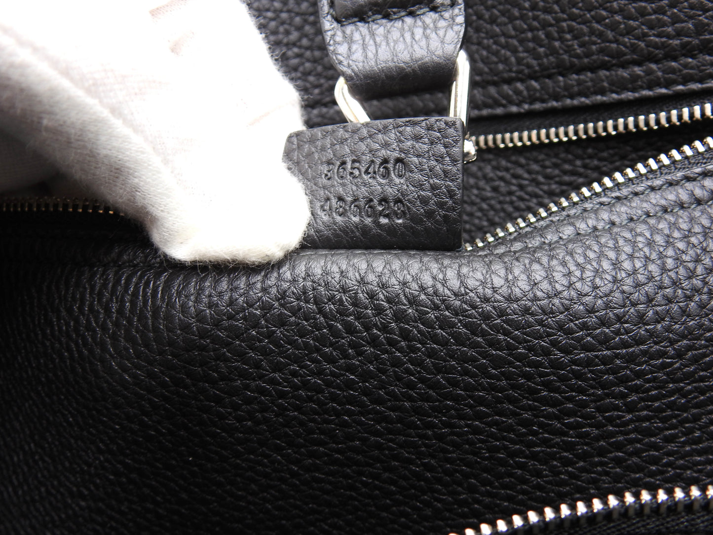 GUCCI New Jackie 2way Hand Bag Shoulder Bag Calf Leather Black 365460