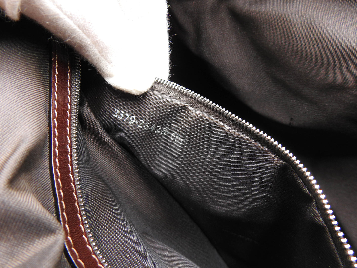 FENDI Leopard Mamma Baguette Shoulder Hand Bag Leather Brown Silver