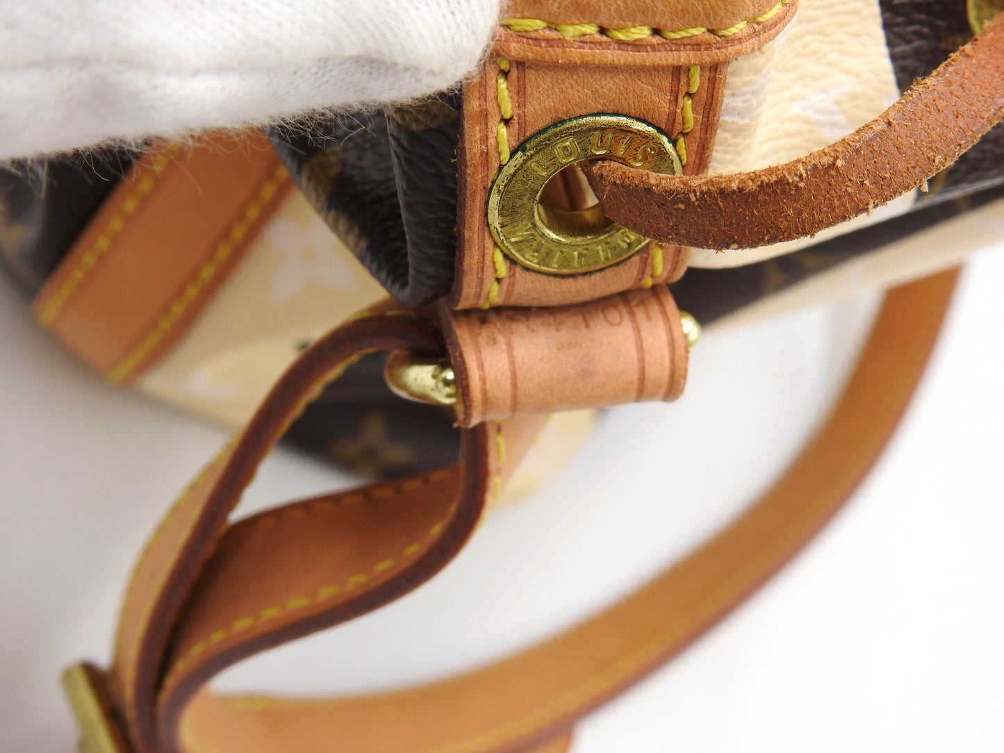 LOUIS VUITTON Petit Noe Monogram Rayure Shoulder Bag Hand Bag M40564