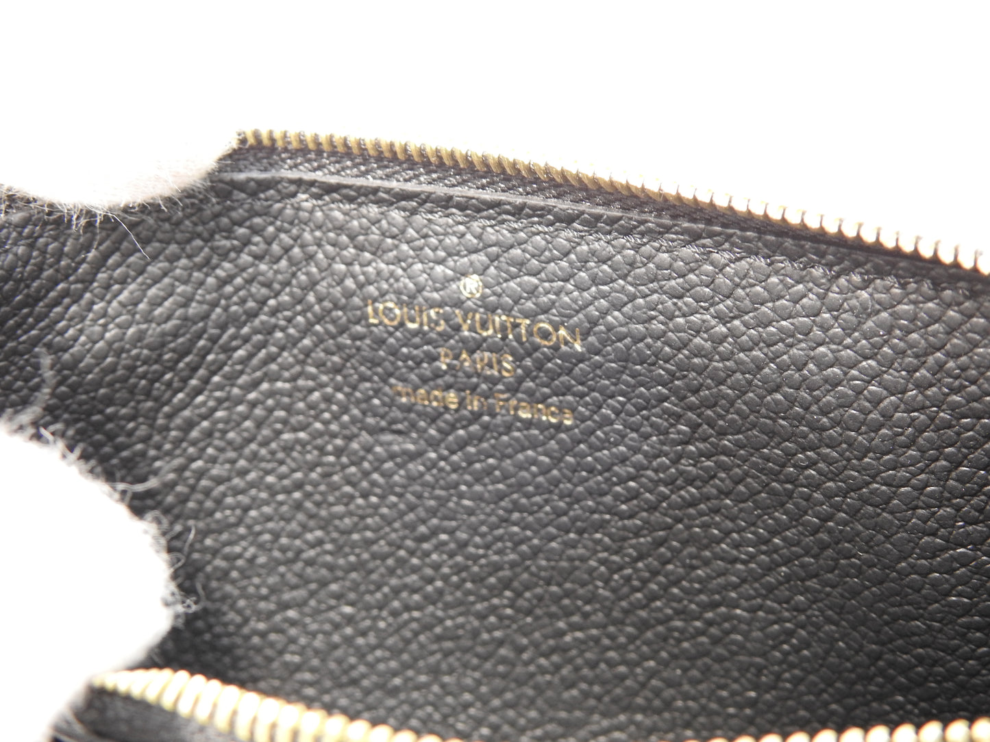 LOUIS VUITTON Monogram Empreinte Verso Coin Purse Card Holder Black M69421