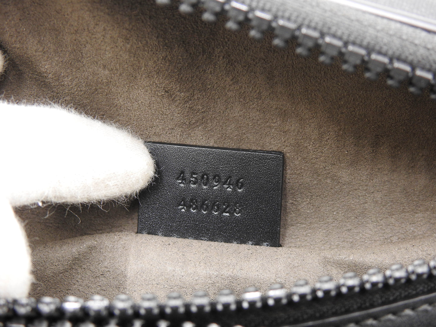 GUCCI GG Supreme Waist Body Belt Bag PVC Leather Beige Black Silver 450946