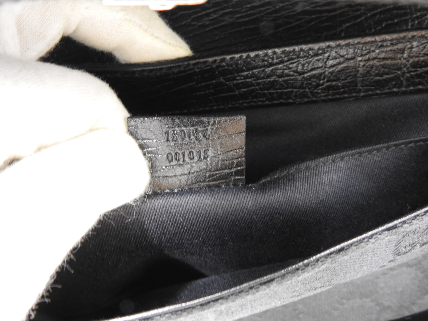 GUCCI GG Canvas Horsebit 2way Chain Clutch Hand Bag Leather Black 120134