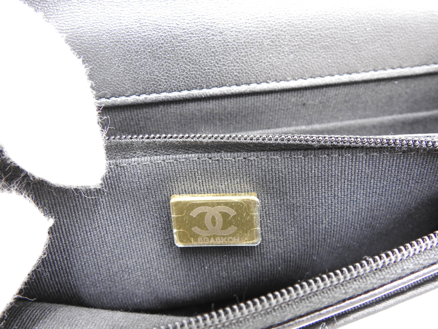 CHANEL CC Matelasse Casino Wallet On Chain Shoulder Bag Lambskin Black