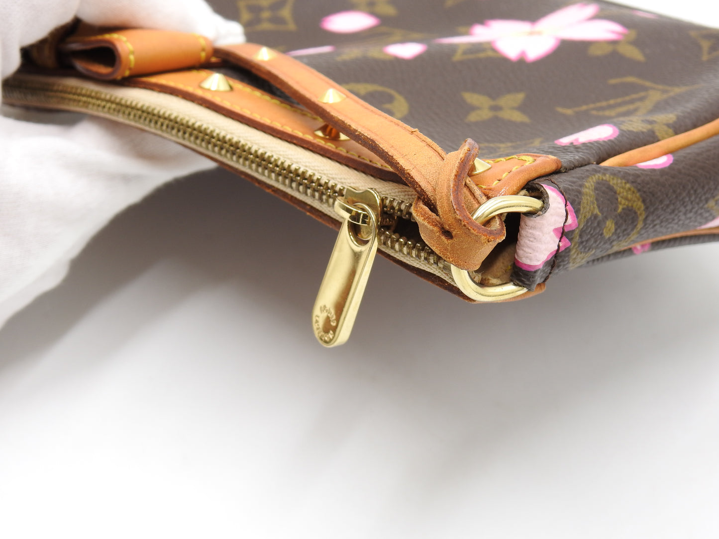 LOUIS VUITTON Monogram Cherry Blossom Pochette Accessories M92006