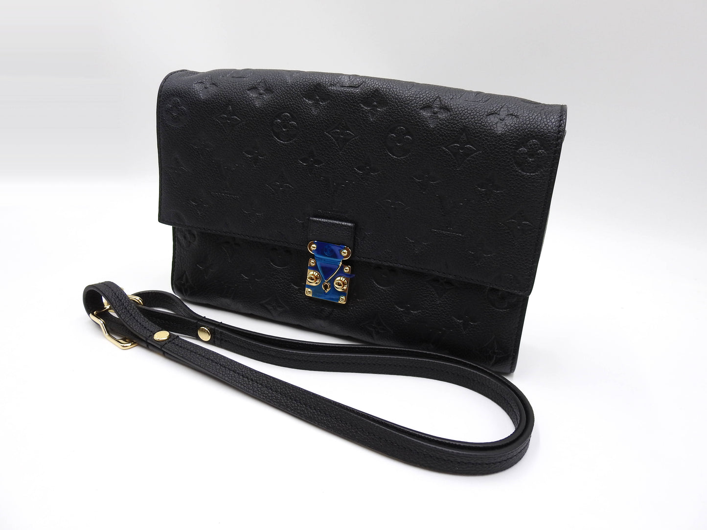 LOUIS VUITTON Fascinante Shoulder Bag Monogram Empreinte Black M94225