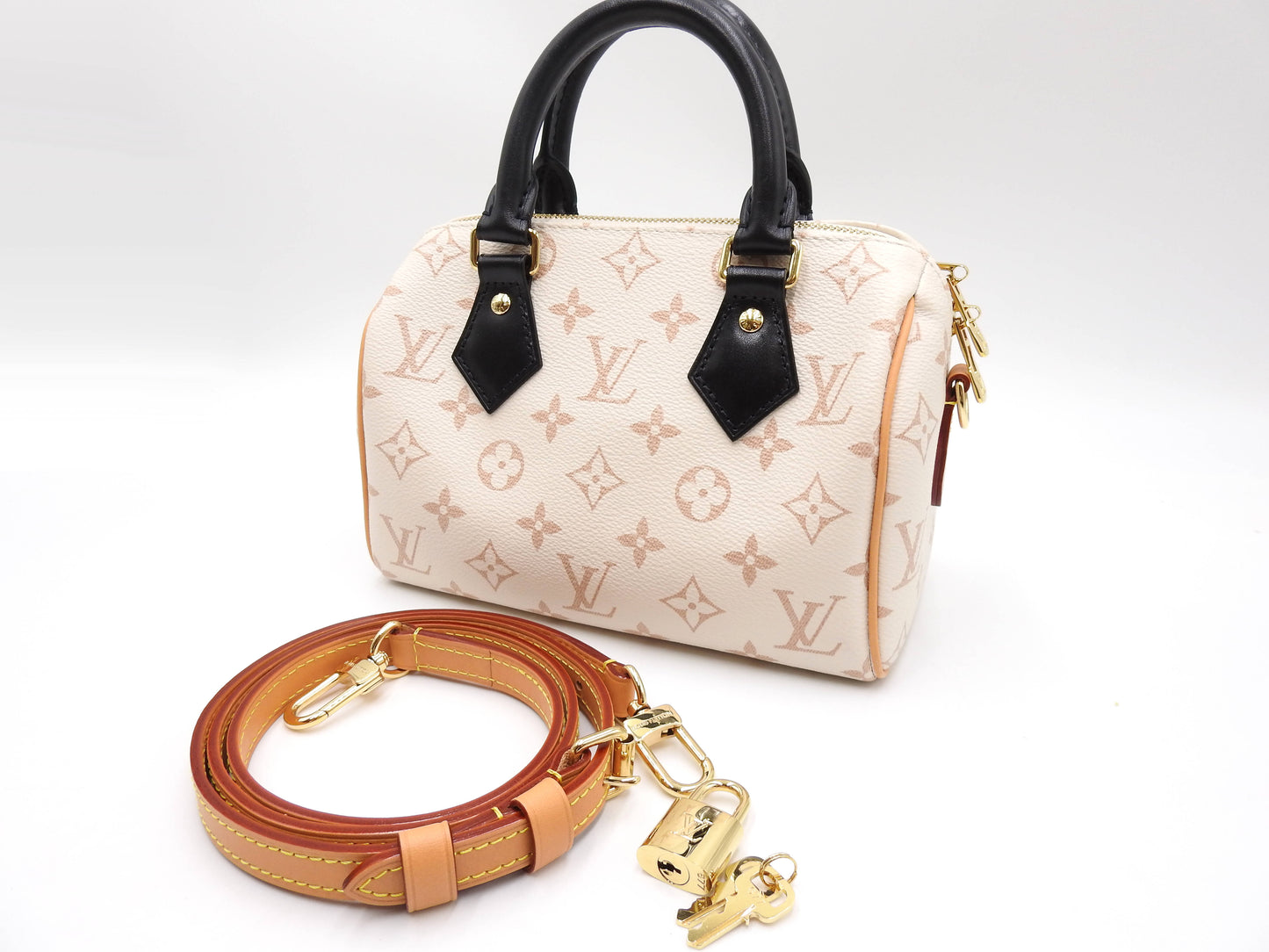 LOUIS VUITTON Monogram Dunne Speedy 20 Bandouliere 2way Hand Bag M46906