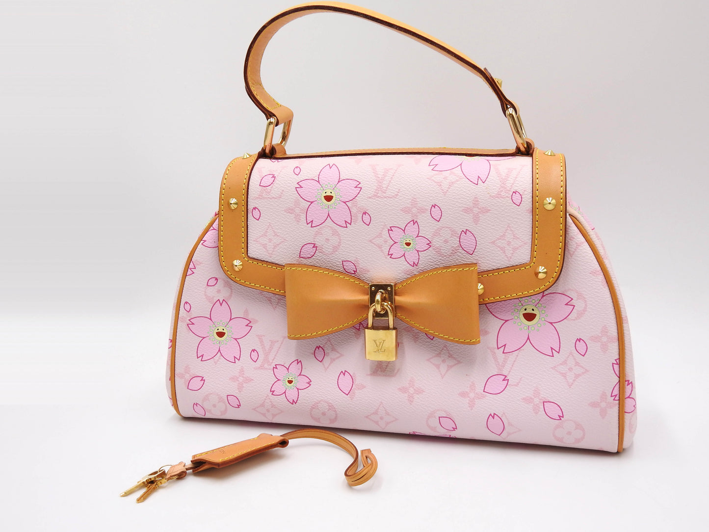LOUIS VUITTON Sac Retro PM Hand Bag Monogram Cherry Blossom Pink M92013