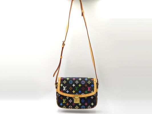 LOUIS VUITTON Sologne Shoulder Bag Monogram Multicolor Black M92639