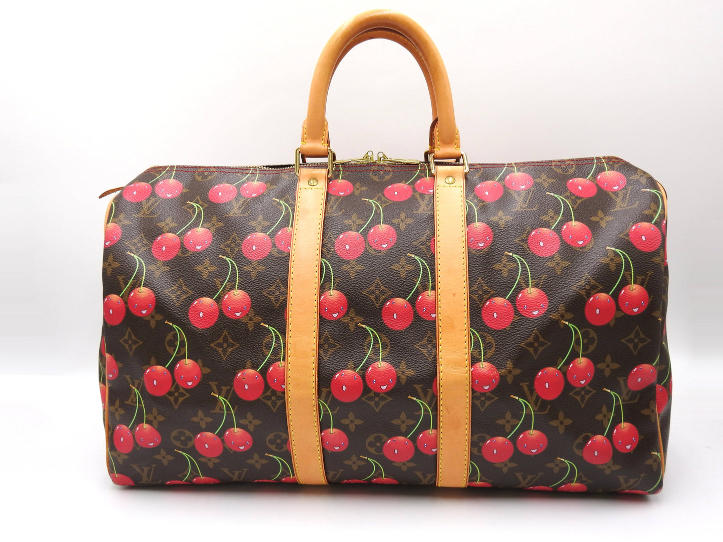 LOUIS VUITTON Monogram Cherry Keepall 45 Hand Bag Boston Bag Canvas M95011