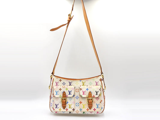 LOUIS VUITTON Lodge GM Shoulder Bag Monogram Multicolor White M40051