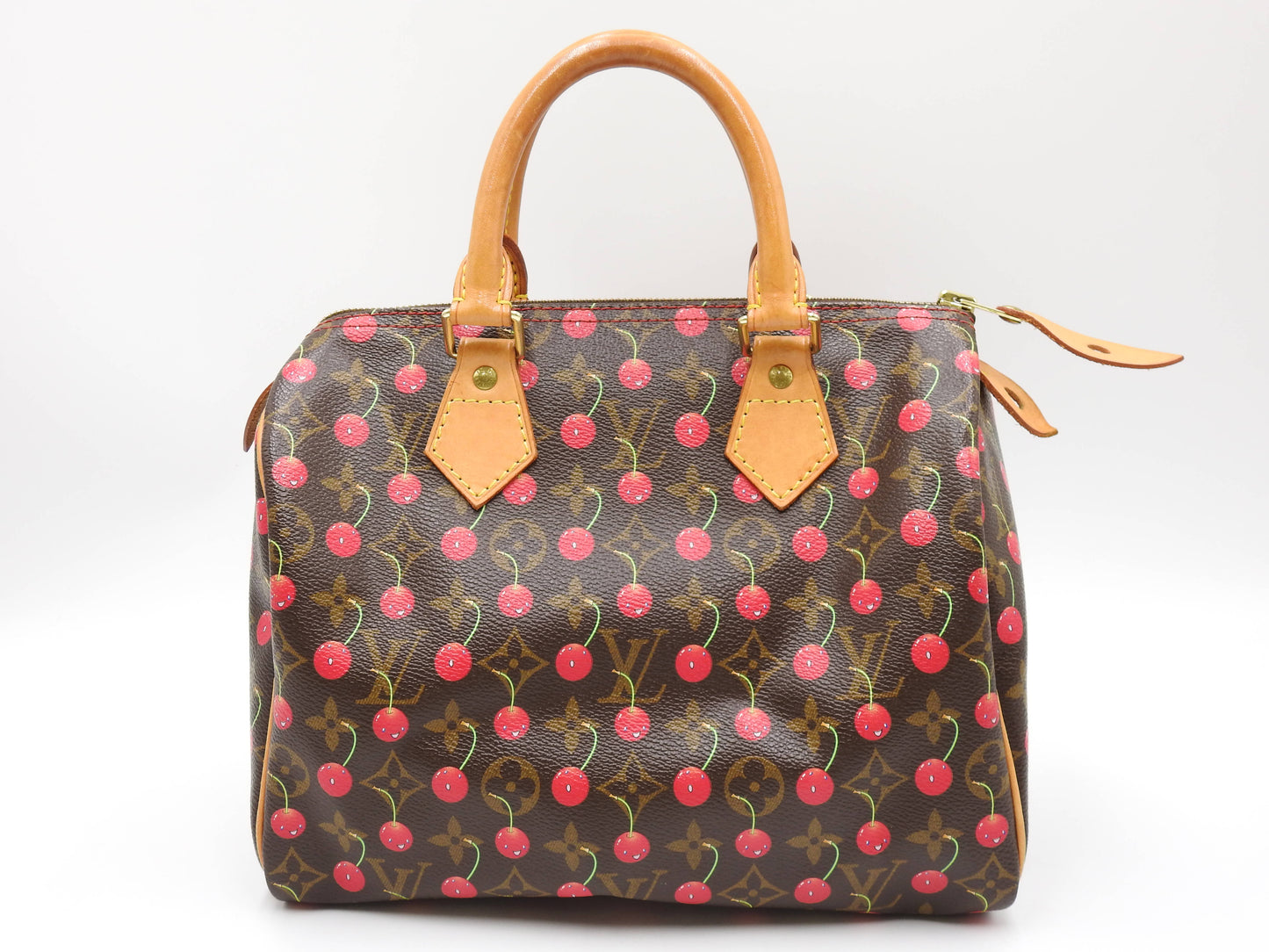 LOUIS VUITTON Monogram Cherry Speedy 25 Hand Bag Boston Bag Canvas M95009