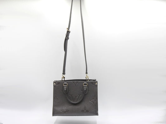 LOUIS VUITTON Monogram Empreinte OnTheGO PM Shoulder Tote Bag M12886