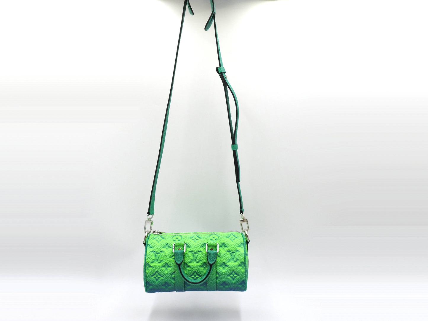 LOUIS VUITTON Keepall XS Shoulder Hand Bag Monogram Illusion Green M59691