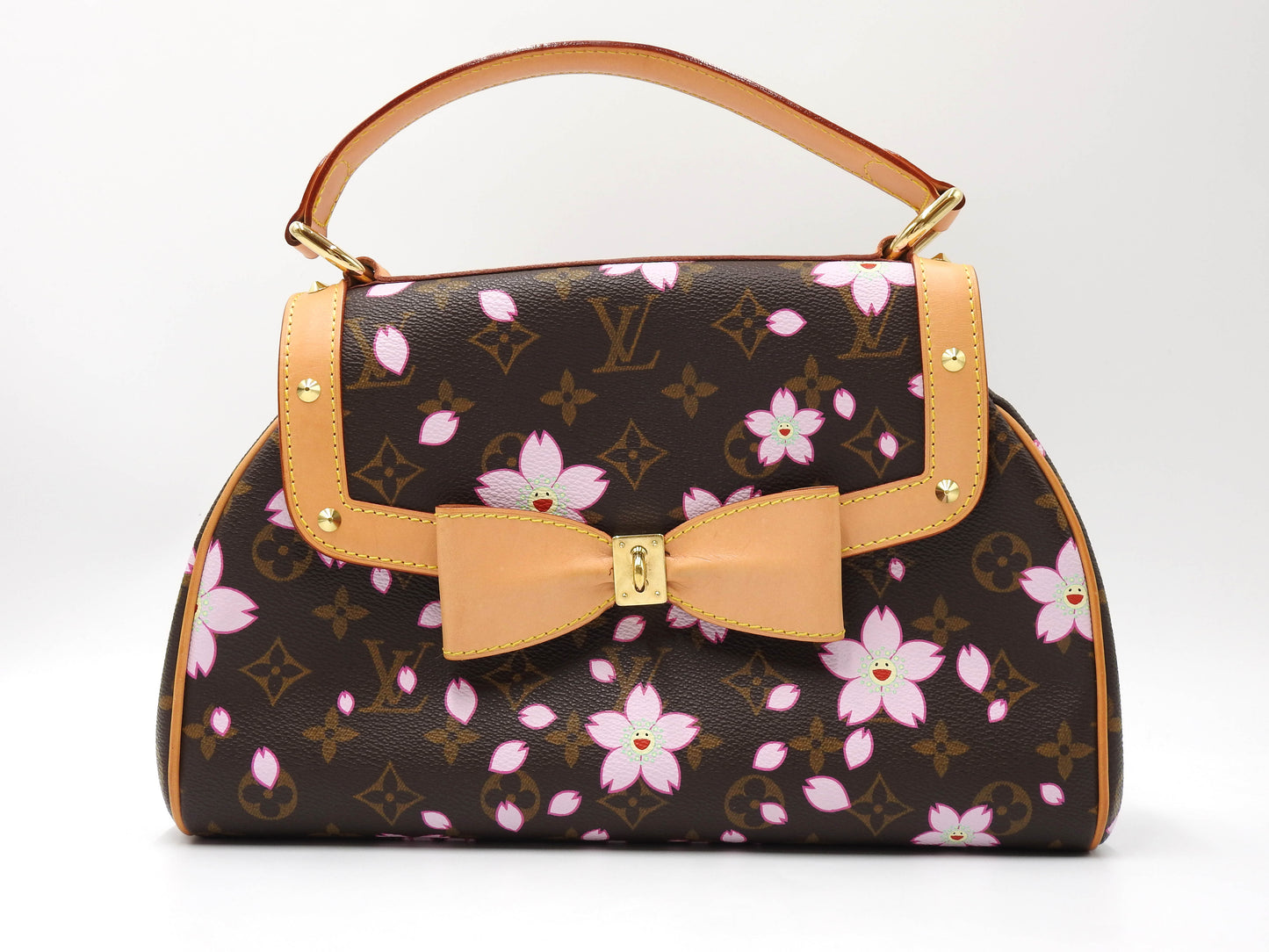 LOUIS VUITTON Sac Retro PM Hand Bag Monogram Cherry Blossom M92012