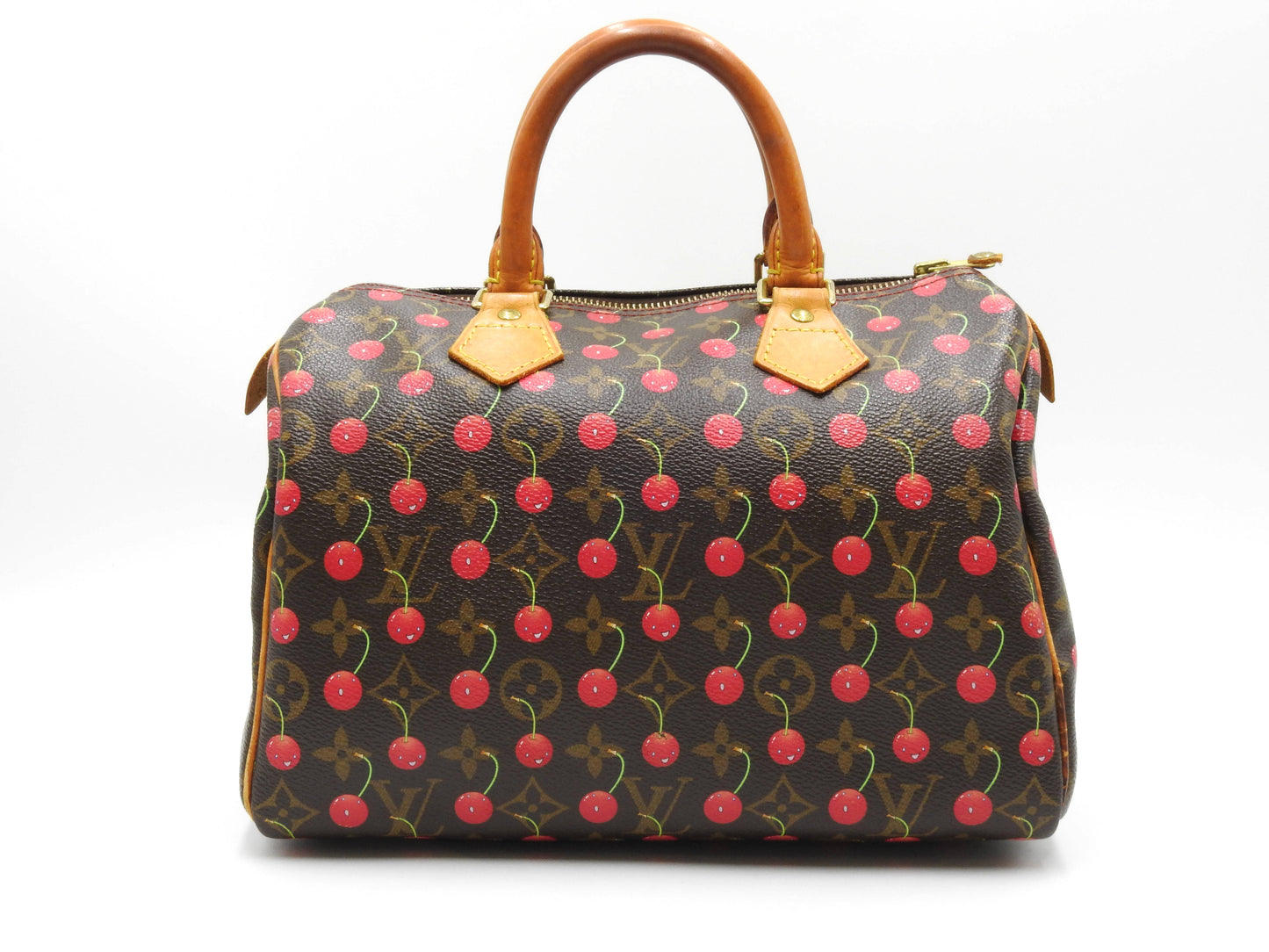 LOUIS VUITTON Monogram Cherry Speedy 25 Hand Bag Boston Bag Canvas M95009