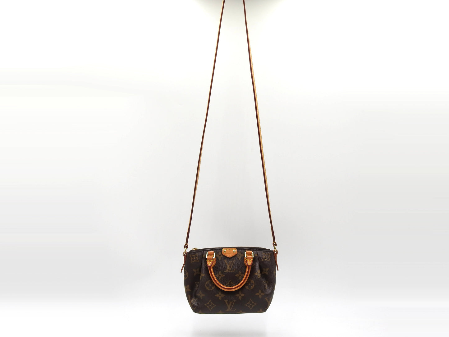 LOUIS VUITTON Monogram Nano Turenne 2way Shoulder Hand Bag Canvas M61253