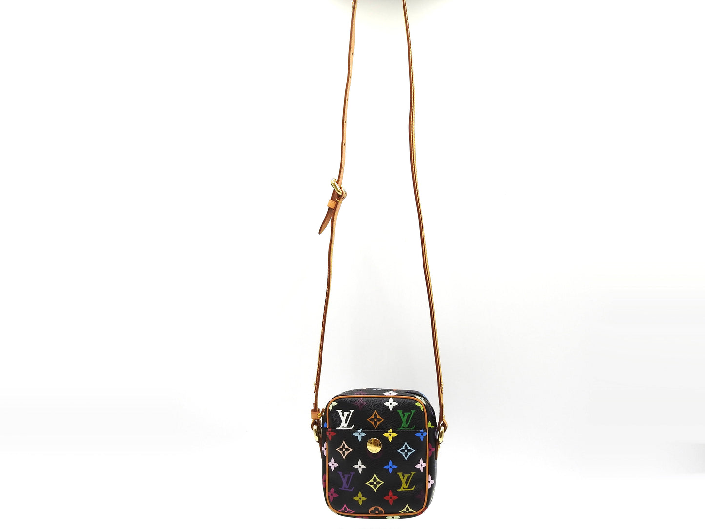 LOUIS VUITTON Monogram Multicolor Rift Shoulder Bag Noir Black M40056