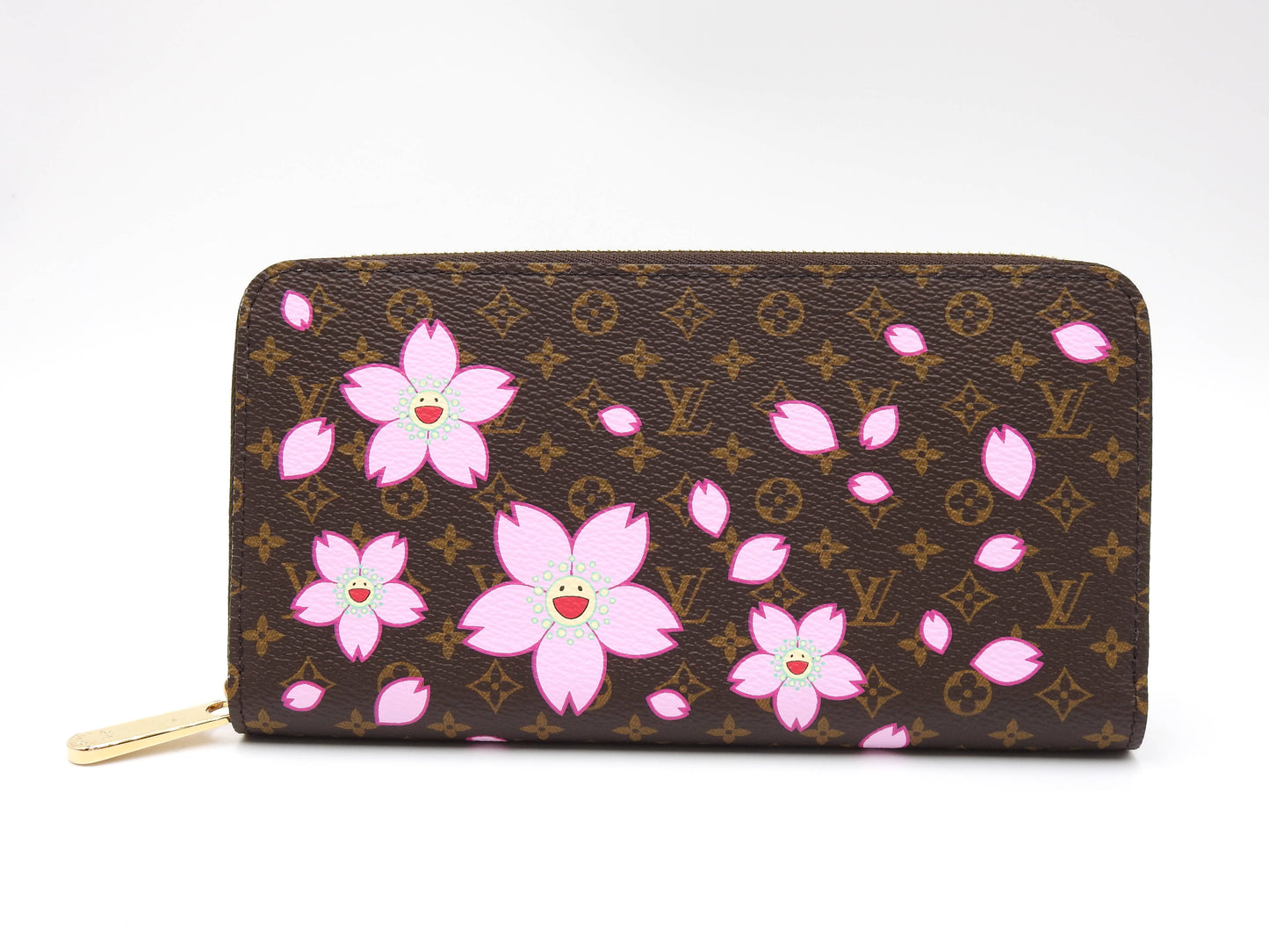LOUIS VUITTON LV×TM Monogram Cherry Blossom Zippy Long Wallet M13433