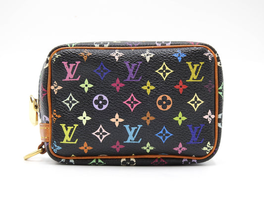 LOUIS VUITTON Monogram Multicolor Trousse Wapity Camera Case Black M58034