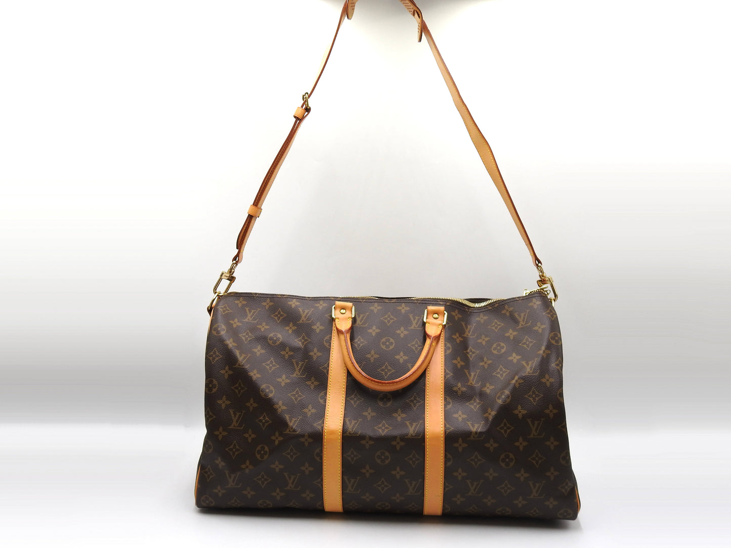 LOUIS VUITTON Monogram Keepall Bandouliere 50 Travel Boston Bag M41416
